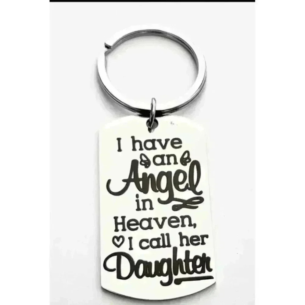 Angel In Heaven I Call Her Daughter Keychain